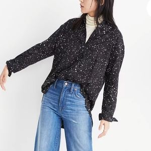 Madewell Oversized Ex-Boyfriend Shirt In Star Print Size XS